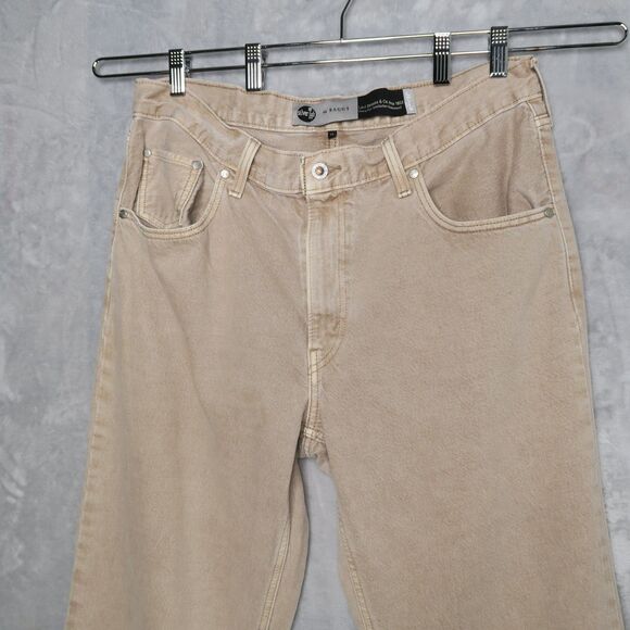 LEVI'S SILVERTAB Tan 94 Baggy Straight Leg Jeans 32 x 31 Relaxed Mid Rise Rigid - Picture 5 of 10